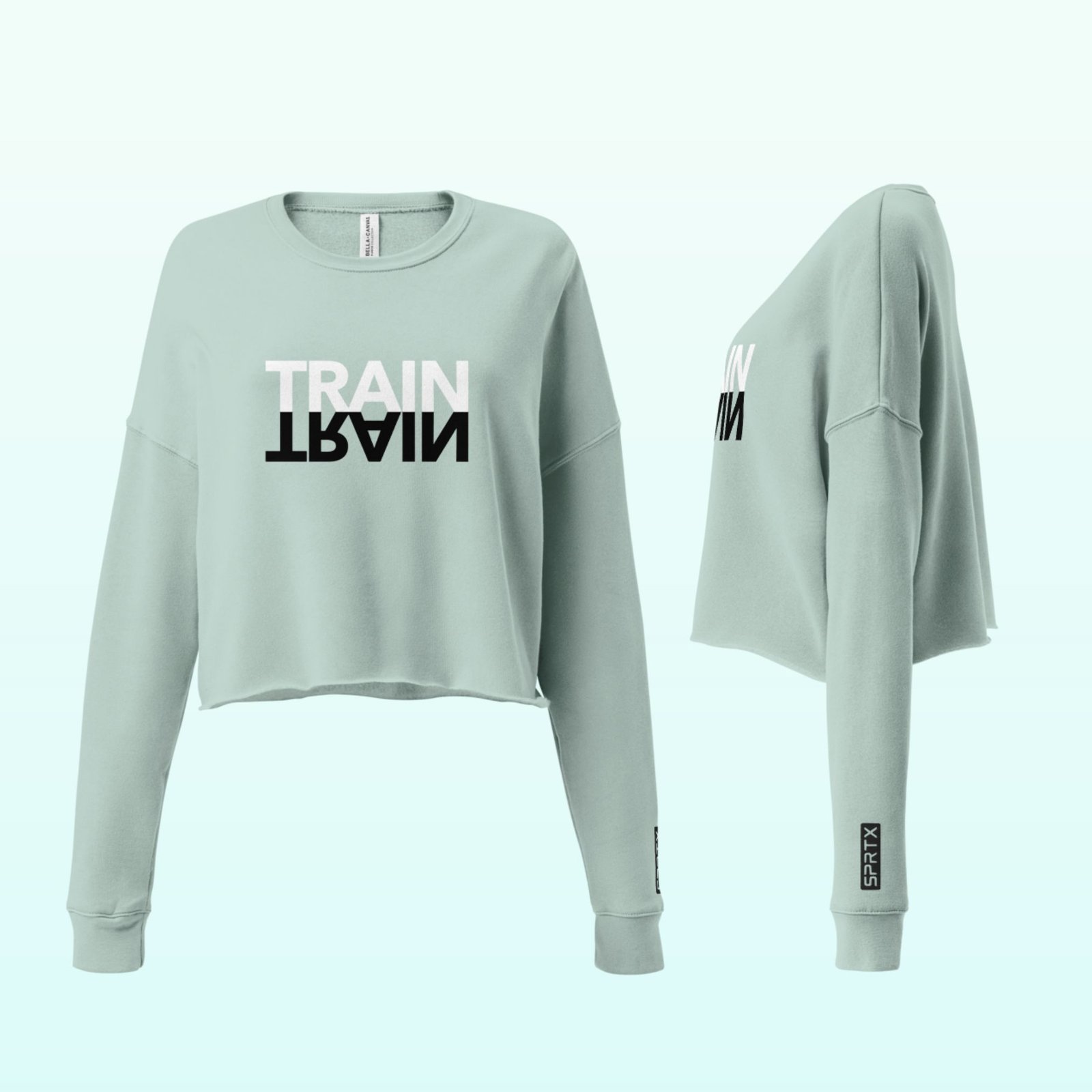 SPRTX Four "Seafoam" Sweat Crop "TRAIN" (Her)